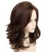 RENERSHOW Brown with Blonde Highlight Natural Wavy Wigs for White Women Mixed Brown Synthetic Wig Natural Looking Daily Party Wig