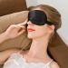GRASARY Faux Silk Eye Mask for Sleeping | Comfortable Navy Blue Sleep Cover with Storage Bag - Buy Online on GoSupps.com