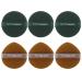 FRCOLOR 6pcs Puff Foundation Blending Sponge Cosmetics Powder Puff Makeup Egg Sponge Face Sponge Face Body Powder Puff Hydrophilic Polyurethane Loose Powder Puff Baby Triangle 1 Count (Pack of 1) Dark Green Coffee