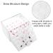 EVTSCAN 120 Grids Nail Art Storage Box - Transparent Empty Organizer for Nail Decoration - Buy Online on GoSupps.com