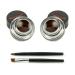 Frola 2 In 1 Long-wear Gel Eyeliner Set | Smudge-proof & Waterproof | 2 Pieces Eye Makeup Brushes Included | 6 Brown+Brown - Buy Online on GoSupps.com