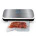 NutriChef PKVS Sealer | Automatic Vacuum Air Sealing System Preservation w/Starter Kit | Compact Design | Lab Tested | Dry & Moist Food Modes | Led Indicator Lights, 12", Silver Silver Vacuum Sealer