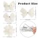 Cute Rhinestone White Pearl Hair Bows - Wedding Hair Accessories for Girls & Women - Buy Online on GoSupps.com