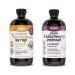 Norm's Farms Elderberry Extract & BeeWellness Syrup w/Pure Honey Bundle 2PK - Immune Support Elderberry Syrup for Kids & Adults - Made in USA Natural Ingredients Vegan Gluten-Free Non GMO (8 Oz) Elderberry Extract + Bee