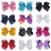 Xansema 8 Sequins Hair Bow Clip - Purple | Large Hair Barrettes for Women, Teens, and Kids - Buy Online on GoSupps.com