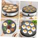 ABOOFAN 1pc Seven-Hole Egg Frying Pan Flat Skillet Household Non-Stick Pan Japanese Egg Pan Outdoor Seven-Hole Pan Cookware Mini Cooker Maifan Stone Pot Medical Stone Dumpling - Buy Online on GoSupps.com