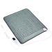 Heating cushion heat cushion with automatic shutdown heat cushion for back neck shoulder belly soft flannel surface (50 x 60 cm) 50x60cm dark gray