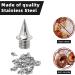 Mineloff Steel Pyramid Track Spikes Replacement Kit - 100pcs Silver with Storage Box and Wrench | Ideal for Running, Hiking, High Jumping, Cross Country - Buy Online on GoSupps.com