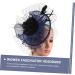 DOITOOL Tea Party Hat Womens Caps and Hats Bride Fascinator Floral Supplies Halloween Cap Womens Hat Cocktail Tea Party Headband Woman Headband Vintage Top Hat Artificial Banquet Navy 30X28X10CM Navy - Buy Online on GoSupps.com