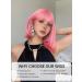 Short Pink Bob Wig with Air Bangs | Shoulder Length Soft Hair Wig for Women | Perfect for Halloween Cosplay and Parties - Buy Online on GoSupps.com