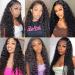 Water Wave 13x4 Lace Front Human Hair Wig for Black Women - 22 Inch, 180% Density, HD Transparent Lace, Natural Hairline with Baby Hair - Buy Online on GoSupps.com