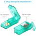 Pill Cutter and Splitter with Blade and Storage - Ideal for Small or Large Pills - Green - Buy Online on GoSupps.com