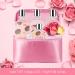Coconut Spa Gift Basket for Women - Teen Bath Kit 8Pcs - Beautiful Birthday Gift for Her with Bubble Bath, Reed Diffuser Oil, Rose Soap Flower - Buy Online on GoSupps.com