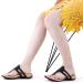 Orthotic Arch Support Flip Flops for Women - Black, Size 6.5 - Athlefit Comfortable Orthopedic Sandals - Buy Online on GoSupps.com