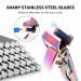 EBEWANLI Straight Toenail Clippers | 17mm Extra Wide, Heavy Duty for Thick Nails | 2 Piece Set for Seniors, Women, Men | Rainbow Color - Buy Online on GoSupps.com
