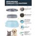 WasernAbf 750ml Dog Bowl - Exhaust-Proof Splash Protection for Travel | Removable Plastic Water Bowl for Dogs & Cats | Green - Buy Online on GoSupps.com
