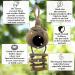 SunGrow Coconut Bird House with Ladder - Mini Avian Condo with Hanging Loop - Buy Online on GoSupps.com