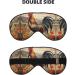 Rooster On Wood Farmland Print Unisex Sleep Eye Mask - Soft Comfort Travel & Yoga Eye Shade Cover - Buy Online on GoSupps.com