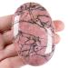 Xiannvxi 2.4 "Great crystals rhodonite worries natural gemstones crystal stone polished oval palm pocket stone massage reiki healing stone 1pc
