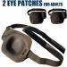 Medical Eye Patches for Adults - 3D Adjustable Blackout Sponge Eye Mask for Lazy Eye (Right Eye - Buy Online on GoSupps.com