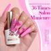 BORN PRETTY Pink Gel Nail Polish Set - 6 Neon Shades for Holiday Party | Cherry Blossom, Strawberry, Lovely Pink Colors | Gift Set for Natural Nails - Buy Online on GoSupps.com