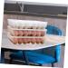 Mikikit 34 Egg Preservation Box Plastic Serving Tray Fridge Egg Holder Tray Kitchen Egg Tray Flat re-usable - Buy Online on GoSupps.com