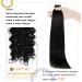 Curly Tape in Hair Extensions Off Black Human Hair Tape in Extensions 14 Inch Natural Wavy Tape Hair Extensions Real Hair 50g - Buy Online on GoSupps.com