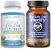 Life Tree Purify Intestinal Support Plus Daily Colon Cleanse Detoxify Kit 120 Capsules - Lactobacillus acidophillus - Natural Herbal for Digestive Health