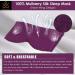 Samadhaan 100% Mulberry Silk Eye Mask for Sleeping - Adjustable Headband - Blackout Mask for Side Sleepers - Flight Essentials - Purple Masks - Buy Online on GoSupps.com