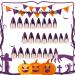 Shop TBRZTR Halloween Press On Nails - Purple French Bat Design Medium Almond Shape Reusable Coffin Acrylic Nails for Women - Buy Online on GoSupps.com