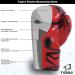 Tigera Children s Boxing Gloves 6oz | Kickboxing & Muay Thai Sparring | Red Martial Arts Training Punching & Coaching Gloves for Boys & Girls - Buy Online on GoSupps.com
