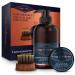 King C. Gillette Beard Grooming Kit For Men Beard & Face Wash + Beard Balm + Beard Brush Gift Sets For Him/Dad