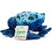 Zappi Co 100% Recycled Plush Poison Dart Frog Blue Toy - Eco-Friendly Stuffed Animal Collection for Newborns (15cm Width) - Buy Online on GoSupps.com