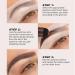Huaxingda Eyebrow Stamp Kit - Waterproof Stencil & Shade Powder for Beginners | Light Brown | Dirt Repellent Makeup - Buy Online on GoSupps.com