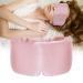 ATREEEBAG silk sleeping mask for women and men 100% skin -friendly silk eye mask large night mask with adjustable Velcro tape at home and when traveling 1 piece (wide plum)
