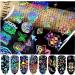 1set(8piece) Starry Sky Nail Stickers Multi Usage Nail Foil Stickers Star Slice Nails Art Chic Nail Stickers Laser - Buy Online on GoSupps.com