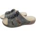 Elegant Women's Plateau Sandals with Wedge Heel - Comfortable Glitter Slides for Summer Vacation | S42745 Gray UK 6 - Buy Online on GoSupps.com