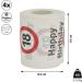 Toilet Paper 4-Pack - Happy Birthday 18 | 2-Layer 24m 180gr/sqm | Festive Motif | International Shipping - Buy Online on GoSupps.com