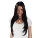 WIG ME UP - 3217-2 Wig black middle parting long straight hair Black (2) 75 cm (1 pack)