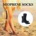 MOVOYEE 3mm Neoprene Anti-Slip Beach Volleyball Dive Socks - High Cut Wetsuit Booties for Water Sports - Black - Buy Online on GoSupps.com
