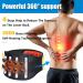 Buy Self-Warming Lordosis Back Bandage & Waist Trainer | Pain Relief for Herniated Disc Sciatica & Scoliosis - Adjustable Belly Control Belt in Schwa Black - Buy Online on GoSupps.com