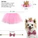 Nicoone Dog Tutu Rock Fly Crown Hat Set | Cute 3-Piece Outfit for Small Dogs & Cats | Perfect Dog Party Gift - Buy Online on GoSupps.com