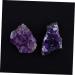 LIFKOME 2pcs Amethyst Cluster Rock Chip Rough Crystal Specimen Geode Natural Crystal Decoration Energy Druze - Buy Online on GoSupps.com