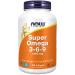 Now Foods Super Omega 3-6-9 1200mg with Borage Oil Fish Oil and Linseed Oil High Dosed 180 Soft Capsules Lab Tested Soy Free Gluten Free Non-GMO