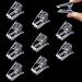 10 Pcs Nail Tips Clips Poly Gel Nail Clips for Quick Building Gel Transparent Nail Clamps Plastic Finger Extension UV LED Builder for DIY Manicure Nail Art Tool Clip 10 Count (Pack of 1)