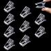 10 Pcs Nail Tips Clips Poly Gel Nail Clips for Quick Building Gel Transparent Nail Clamps Plastic Finger Extension UV LED Builder for DIY Manicure Nail Art Tool Clip 10 Count (Pack of 1)