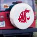NCAA Washington State Cougars Black Tire Cover (28x8) | Officially Licensed University Spare Wheel Protector - Buy Online on GoSupps.com