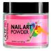 Acrylic Nails Color Acrylic Powder For Nail Art  1oz Jar by Cacee  For Any Professional Acrylic Nail Kit  Premix of Pigments  Glitter  & Metallic Effects (Flamingo Pink 1)
