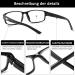 Cojwis 6 Pack Blue Light Filter Reading Glasses for Men & Women | Anti-Glare PC Gaming Fashion Glasses | Visual Aid | 0.75x Magnification - Buy Online on GoSupps.com