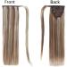 Real Hair Ponytail Extension Human Hair For Women Light Brown and Bleach Blonde Long Straight Remy Human Hair Ponytail Extension Wrap Around Clip in Ponytail Hair Extensions 14 inch 10/613 14 inch Highlight P10/613 - Buy Online on GoSupps.com